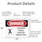 Signmission 18 in H x 24 in W, Aluminum, Rectangle, Confined Space Enter By Permit Only OS-2PACK-DS-A-1824-L-1094 - alternate 7